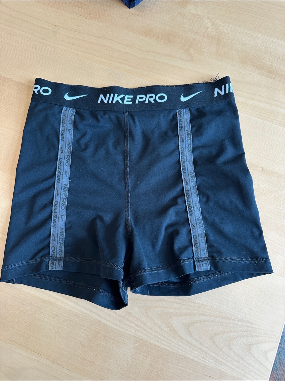 Nike Black Pro Compression Shorts with Logo Waistband